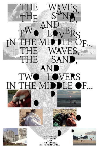 Poster for The Waves, the Sand, and Two Lovers in the Middle of…