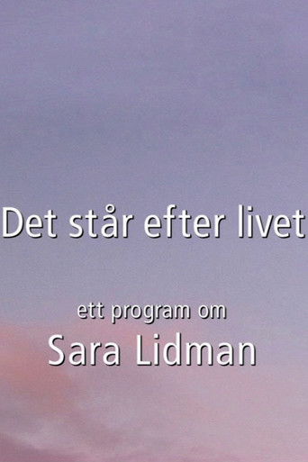 Poster for Det står efter livet