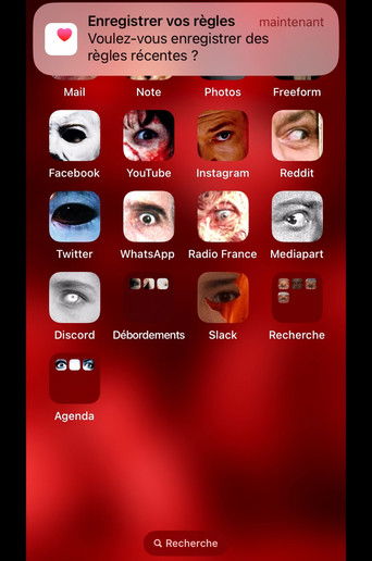Poster for xena's body (a menstrual auto-investigation using an iphone)