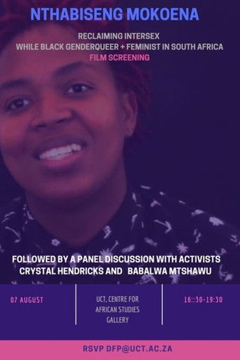 Poster for Reclaiming Intersex (while Black, genderqueer and feminist in South Africa)