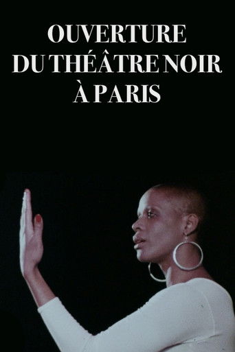 Poster for Opening of the Theater Noir in Paris