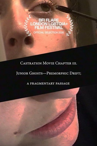 Poster for Castration Movie Chapter iii. Junior Ghosts—Premorphic Drift; a fragmentary passage
