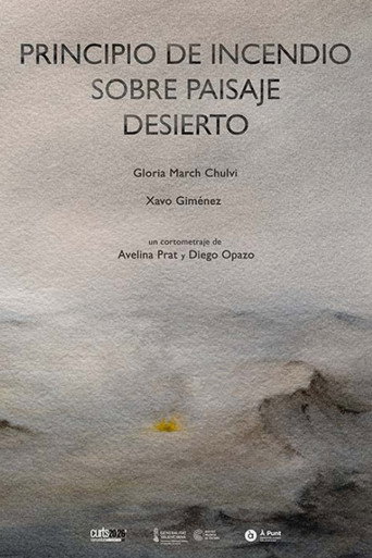 Poster for Principio de incendio sobre paisaje desierto