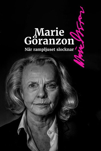 Poster for Marie Göranzon - när rampljuset slocknar