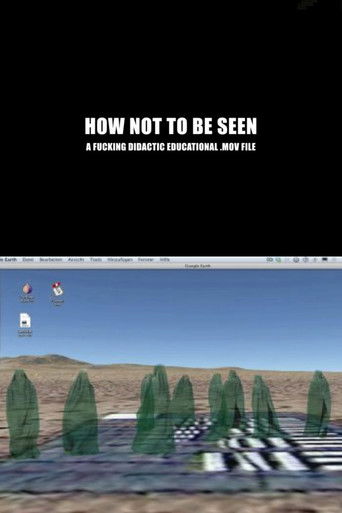 Poster for How Not to Be Seen: A Fucking Didactic Educational .MOV File