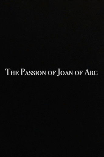 Poster for The Passion of Joan of Arc