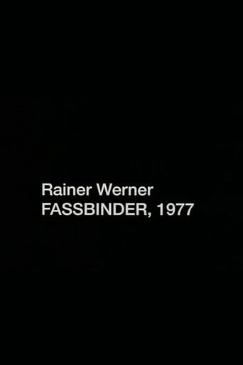 Poster for Rainer Werner Fassbinder, 1977