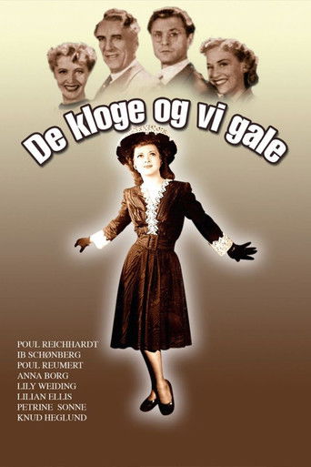 Poster for De kloge og vi gale