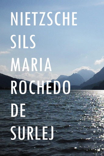 Poster for Nietzsche Sils Maria Rochedo de Surlej
