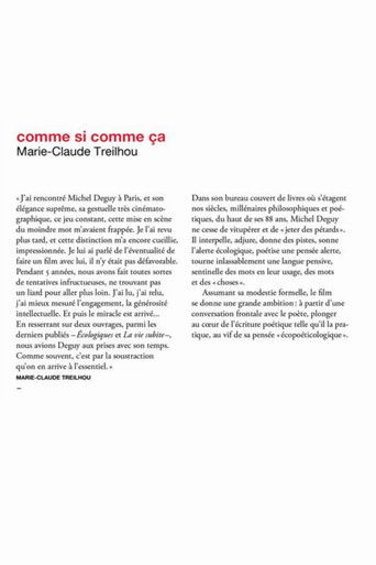 Poster for Comme si, comme ça