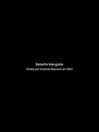 Poster for Interview with Babette Mangolte