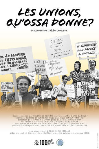 Poster for Les unions qu'ossa donne?