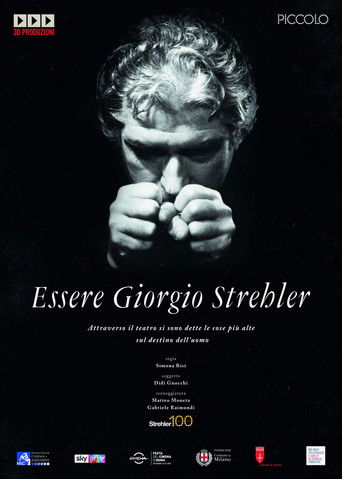 Poster for Essere Giorgio Strehler