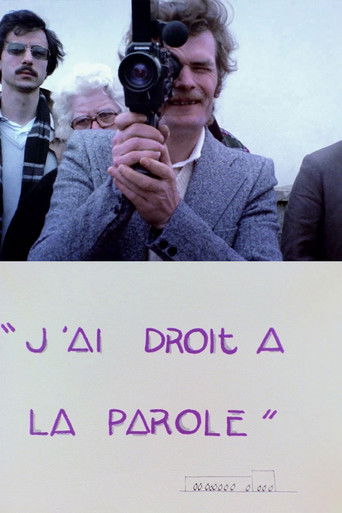 Poster for J'ai droit à la parole